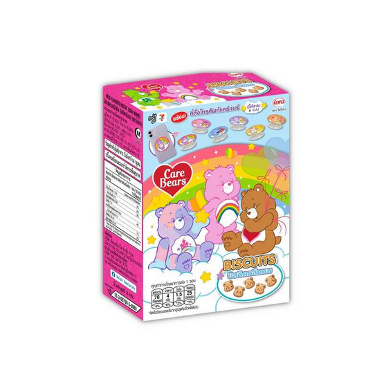 ไอโอร่า บิสกิตกลิ่นนม พร้อมที่ติดโทรศัพท์ลายแคร์แบร์ คละลาย 16 กรัม (แพ็ก 8 ชิ้น)