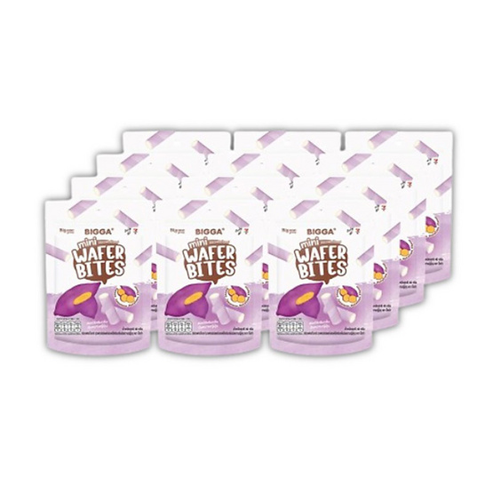 บิ๊กก้า มินิเวเฟอร์ไส้ครีมกลิ่นมันหวานญี่ปุ่น 40 กรัม (แพ็ก 12 ชิ้น) บิ๊กก้า มินิเวเฟอร์ไส้ครีมกลิ่นมันหวานญี่ปุ่น 40 กรัม (แพ็ก 12 ชิ้น)