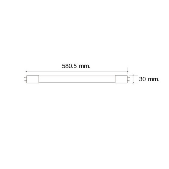 HI-TEK หลอด LED อีโค่ T8 แบบเข้าไฟ2ด้าน 9W แสงขาว (แพ็ก 4 ชิ้น) HI-TEK หลอด LED อีโค่ T8 แบบเข้าไฟ2ด้าน 9W แสงขาว (แพ็ก 4 ชิ้น)