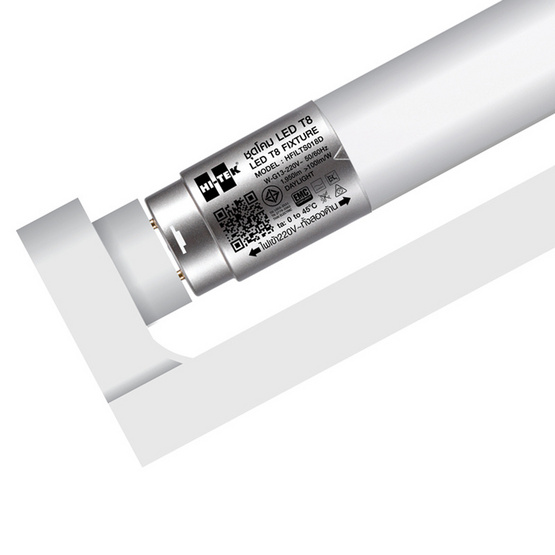 HI-TEK ชุดโคมไฟ LED อีโค่T8 G13 18W เข้าไฟ 2 ด้าน พร้อมสวิทซ์ HI-TEK ชุดโคมไฟ LED อีโค่T8 G13 18W เข้าไฟ 2 ด้าน พร้อมสวิทซ์