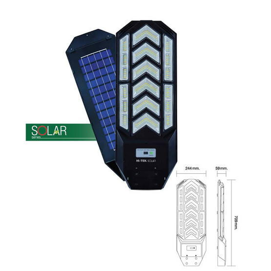 HI-TEK โคมไฟถนนโซล่า LED ARROW 150W เปลี่ยนได้ 3 แสง HI-TEK โคมไฟถนนโซล่า LED ARROW 150W เปลี่ยนได้ 3 แสง