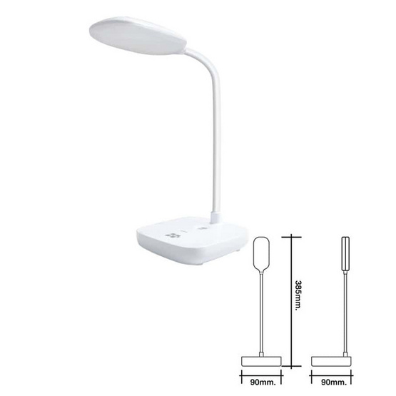 HI-TEK โคมไฟตั้งโต๊ะ LED รุ่น คิวท์ 3W สีขาว หรี่ได้ DL/CW/W HI-TEK โคมไฟตั้งโต๊ะ LED รุ่น คิวท์ 3W สีขาว หรี่ได้ DL/CW/W