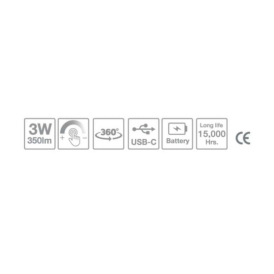HI-TEK โคมไฟตั้งโต๊ะ LED รุ่น คิวท์ 3W สีขาว หรี่ได้ DL/CW/W HI-TEK โคมไฟตั้งโต๊ะ LED รุ่น คิวท์ 3W สีขาว หรี่ได้ DL/CW/W