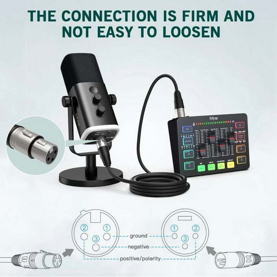 FIFINE สายสัญญาณ XLR 1.8 เมตร L9C