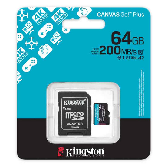 Kingston การ์ด microSD Canvas Go Plus 64GB Kingston การ์ด microSD Canvas Go Plus 64GB