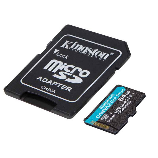 Kingston การ์ด microSD Canvas Go Plus 64GB Kingston การ์ด microSD Canvas Go Plus 64GB