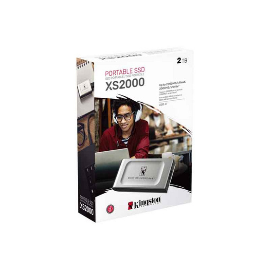 Kingston SSD พกพา USB Type-C SXS2000 2000GB Kingston SSD พกพา USB Type-C SXS2000 2000GB