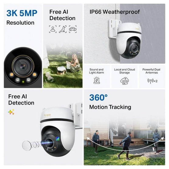 Tapo กล้องวงจรปิด IP Camera C530WS Tapo กล้องวงจรปิด IP Camera C530WS