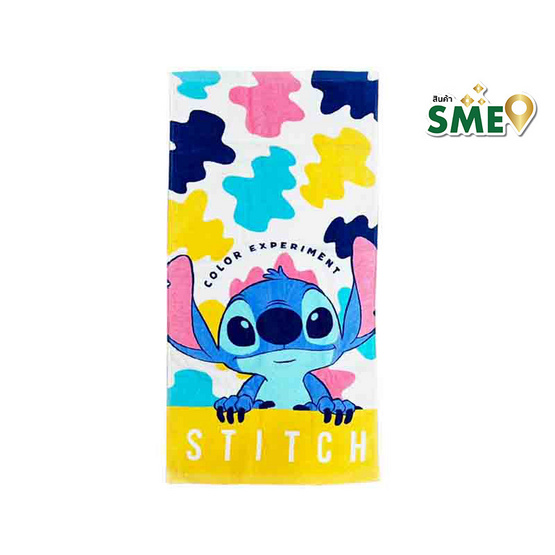 ผ้าขนหนูเช็ดผม ขนาด 15x30 นิ้ว ลาย Stitch
