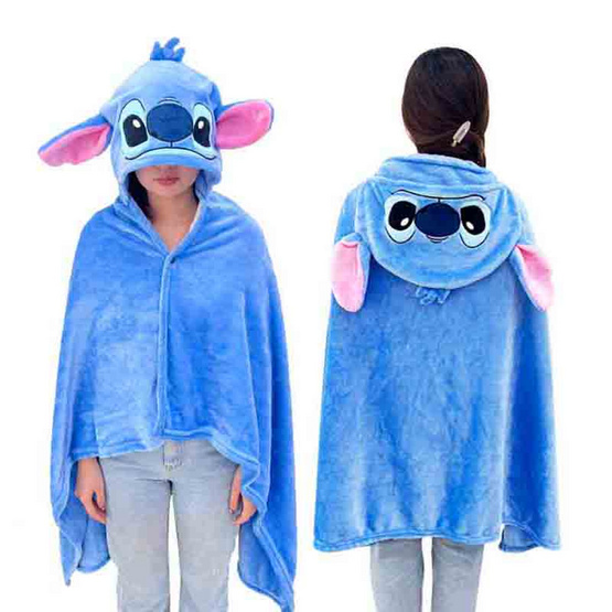 ผ้าห่มมีฮู้ด ลาย Stitch ผ้าห่มมีฮู้ด ลาย Stitch