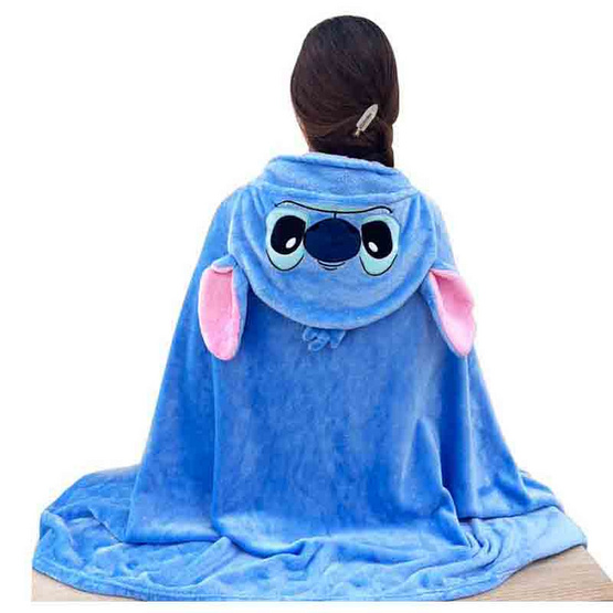ผ้าห่มมีฮู้ด ลาย Stitch ผ้าห่มมีฮู้ด ลาย Stitch