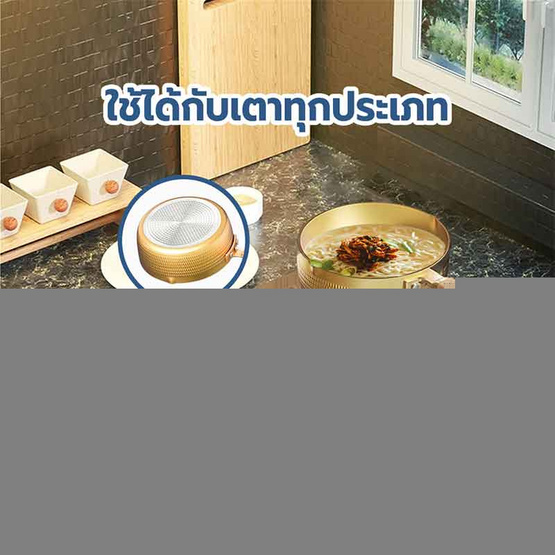 RRS หม้อด้าม ขนาด 18 ซม. Japanese-Style Snow Golden pan RRS หม้อด้าม ขนาด 18 ซม. Japanese-Style Snow Golden pan