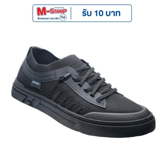 DAZZLING รองเท้าผ้าใบชาย slip-on men's casual DZ-H2-BK