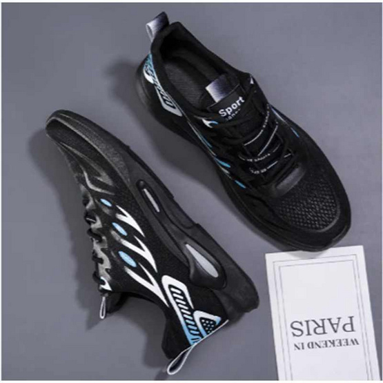 DAZZLING รองเท้าผ้าใบชายsoft-soled hiking shoes WHM-k33-BK DAZZLING รองเท้าผ้าใบชายsoft-soled hiking shoes WHM-k33-BK