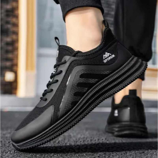 DAZZLING รองเท้าผ้าใบชาย Future Work DZ-580W-BK