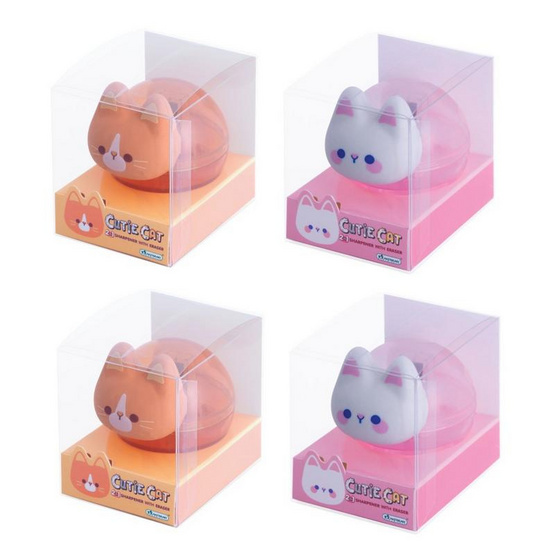 Master Art กบเหลาน้องแมว Cutie Cat คละแบบ (แพ็ก 4 ชิ้น)