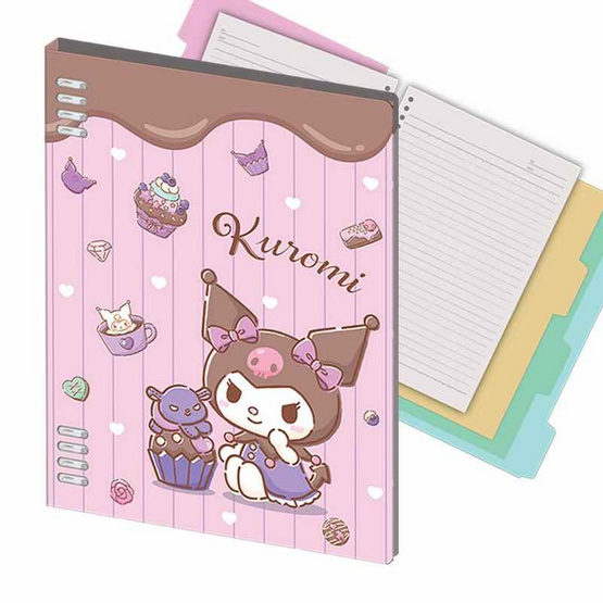CODE:D สมุดแฟ้มพลาสติก ขนาด B5 Sanrio ลาย Kuromi CODE:D สมุดแฟ้มพลาสติก ขนาด B5 Sanrio ลาย Kuromi