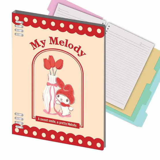 CODE:D สมุดแฟ้มพลาสติก ขนาด B5 Sanrio ลาย My Melody CODE:D สมุดแฟ้มพลาสติก ขนาด B5 Sanrio ลาย My Melody