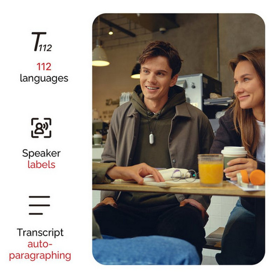 PLAUD NotePin เครื่องบันทึกเสียง Ai แบบสวมใส่