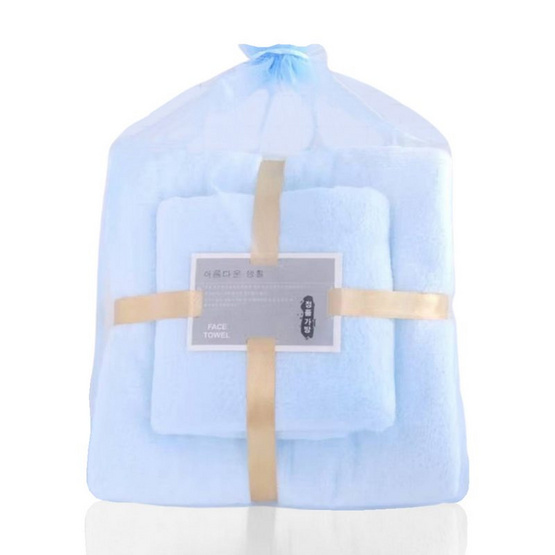 ผ้าเช็ดตัวเซ็ตคู่ สีพื้น ผ้าเช็ดตัวเซ็ตคู่ สีพื้น