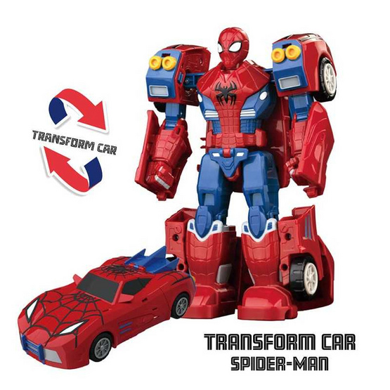 BB TOY ทรานฟอร์มคาร์สไปเดอร์แมน Spider Man BB TOY ทรานฟอร์มคาร์สไปเดอร์แมน Spider Man