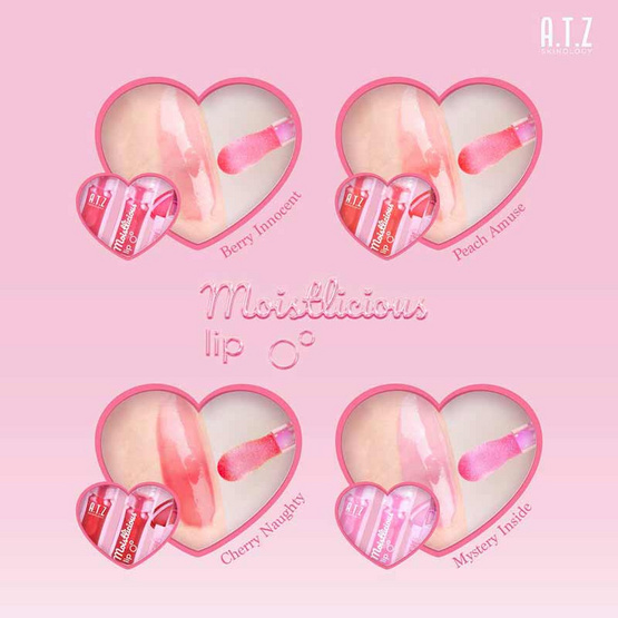 A.T.Z Skinology ลิปออยล์ Moistlicious Lip 6.2 กรัม A.T.Z Skinology ลิปออยล์ Moistlicious Lip 6.2 กรัม