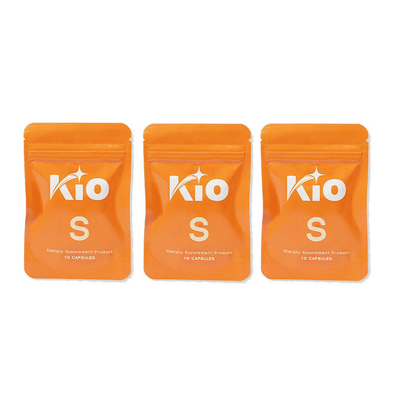 KIO S คิโอ ผลิตภัณฑ์อาหารเสริม บรรจุ 10 แคปซูล แพ็ก 3 ซอง KIO S คิโอ ผลิตภัณฑ์อาหารเสริม บรรจุ 10 แคปซูล แพ็ก 3 ซอง