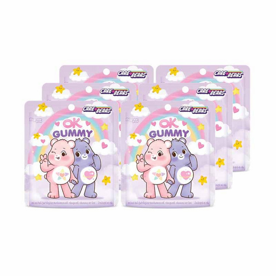 โอเค กัมมี่แคร์แบร์คละกลิ่น 45 กรัม (กล่อง 6 ชิ้น) โอเค กัมมี่แคร์แบร์คละกลิ่น 45 กรัม (กล่อง 6 ชิ้น)