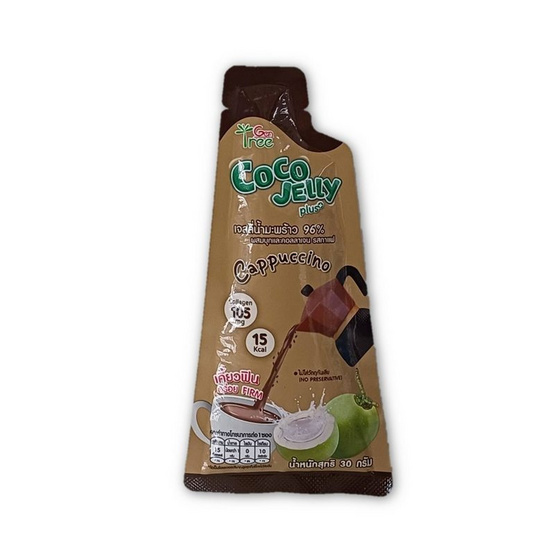 เจนทรี เจลลี่น้ำมะพร้าวรสกาแฟ 30 กรัม (แพ็ก 12 ชิ้น)
