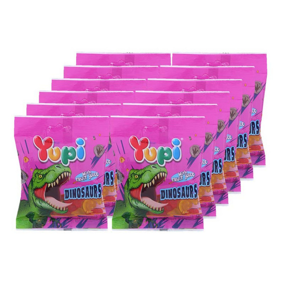 ยูปี้ กัมมี่ไดโนซอร์กลิ่นผลไม้ 72 กรัม (แพ็ก 12 ชิ้น) ยูปี้ กัมมี่ไดโนซอร์กลิ่นผลไม้ 72 กรัม (แพ็ก 12 ชิ้น)