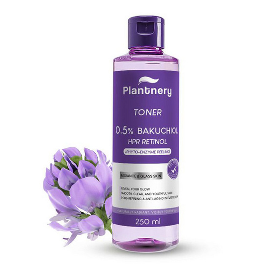 Plantnery โทนเนอร์ Retinol Bakuchiol Facial Glass Skin Toner 250 มล. Plantnery โทนเนอร์ Retinol Bakuchiol Facial Glass Skin Toner 250 มล.