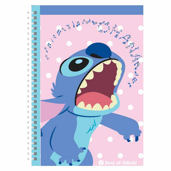 CODE:D สมุดสันห่วงนิ่ม A5 Stitch คละลาย (แพ็ก 4 เล่ม) CODE:D สมุดสันห่วงนิ่ม A5 Stitch คละลาย (แพ็ก 4 เล่ม)