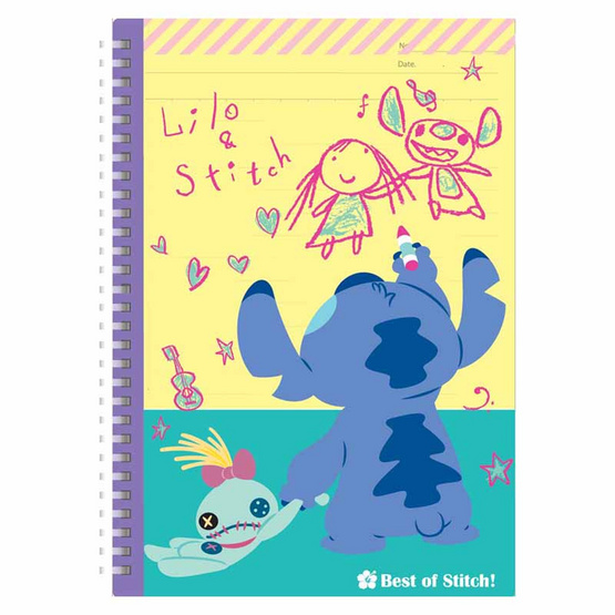 CODE:D สมุดสันห่วงนิ่ม A5 Stitch คละลาย (แพ็ก 4 เล่ม) CODE:D สมุดสันห่วงนิ่ม A5 Stitch คละลาย (แพ็ก 4 เล่ม)