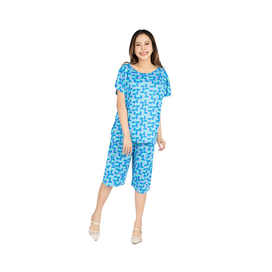 Sabina เซ็ทชุดลำลอง รุ่น Lounge Wear รหัส NVJ24008 สีฟ้า Sabina เซ็ทชุดลำลอง รุ่น Lounge Wear รหัส NVJ24008 สีฟ้า