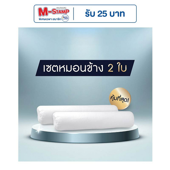 SOLOMON หมอนข้าง 2 ใบ เพื่อสุขภาพ ป้องกันไรฝุ่น SOLOMON หมอนข้าง 2 ใบ เพื่อสุขภาพ ป้องกันไรฝุ่น