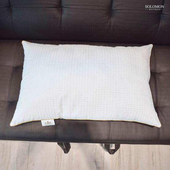 SOLOMON หมอนหนุนขอบทองเกรดโรงแรม Layla Pillow SOLOMON หมอนหนุนขอบทองเกรดโรงแรม Layla Pillow