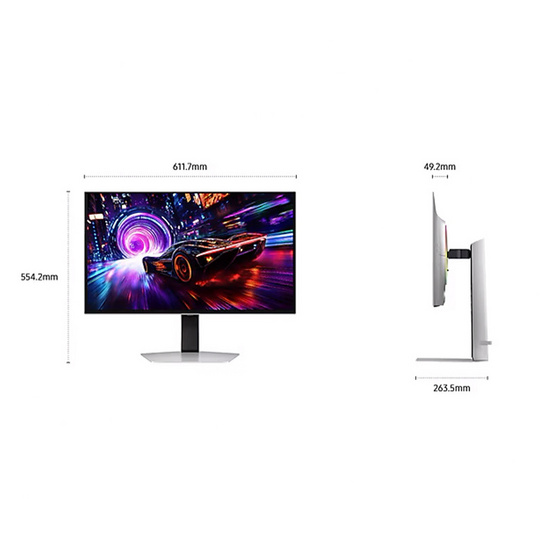 Samsung จอคอมพิวเตอร์เกม 27 นิ้ว Odyssey OLED G8 G81SF 4K 240Hz