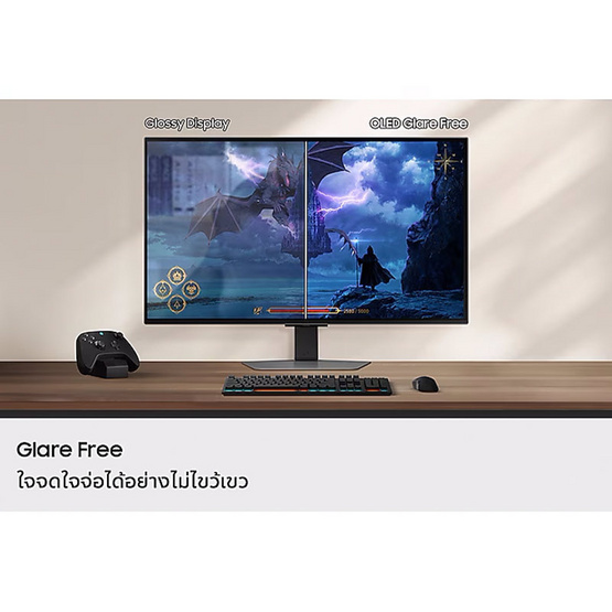 Samsung จอคอมพิวเตอร์เกม 27 นิ้ว Odyssey OLED G8 G81SF 4K 240Hz