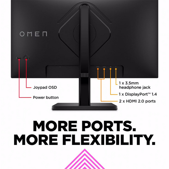 HP จอคอมพิวเตอร์เกม 23.8 นิ้ว OMEN 24 FHD 165Hz