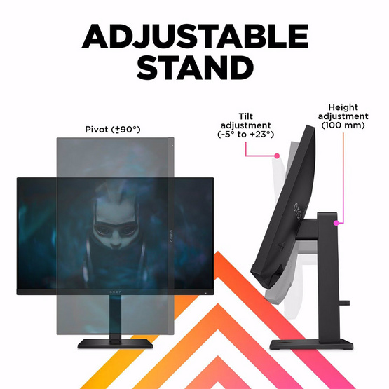 HP จอคอมพิวเตอร์เกม 23.8 นิ้ว OMEN 24 FHD 165Hz