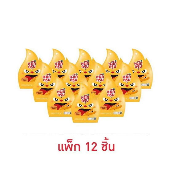หมึกกรุบ เส้นบุกปรุงรสน้ำจิ้มงา 50 กรัม (แพ็ก 12 ชิ้น)