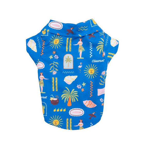 Clawset เสื้อเชิ้ตสัตว์เลี้ยง Harbour ฟ้า