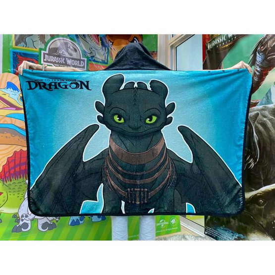 ผ้าห่มเขี้ยวกุด DRAGON สีฟ้าน้ำทะเล ผ้าห่มเขี้ยวกุด DRAGON สีฟ้าน้ำทะเล