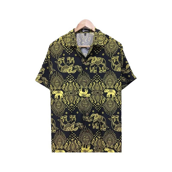THE ROOM'S - เดอะรูม เสื้อช้าง ลายมงกุฏ สีเหลือง