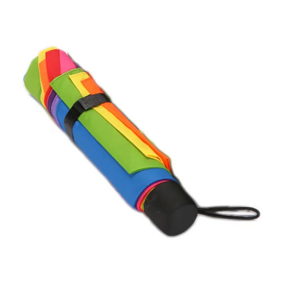 Umbrella ร่มพับ กันฝน กันแสงแดด ร่มสีรุ้ง S501 Umbrella ร่มพับ กันฝน กันแสงแดด ร่มสีรุ้ง S501
