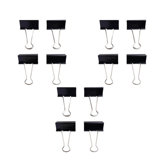 Vee คลิปดำหนีบกระดาษ 51 mm. VB-CB-108 (กล่อง 12 ชิ้น) Vee คลิปดำหนีบกระดาษ 51 mm. VB-CB-108 (กล่อง 12 ชิ้น)