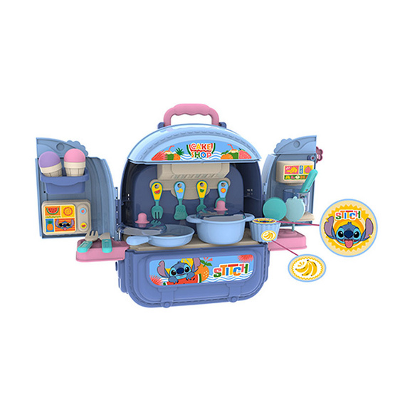 BB TOY Stitch ชุดครัวของเล่น 3in1 Bedroom Kitchen bagpack BB TOY Stitch ชุดครัวของเล่น 3in1 Bedroom Kitchen bagpack