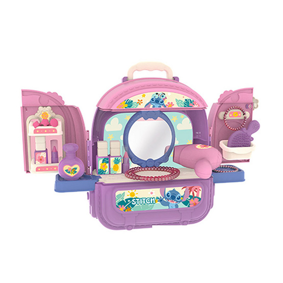 BB TOY Stitch ชุดแต่งหน้าของเล่น 3in1 Bedroom Makeup bagpack BB TOY Stitch ชุดแต่งหน้าของเล่น 3in1 Bedroom Makeup bagpack