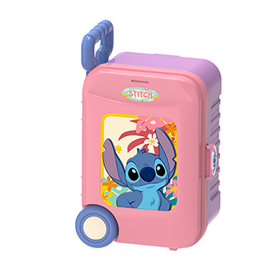 BB TOY Stitch เซตแต่งหน้า ของเล่นกระเป๋าลาก Make-up Trolley case