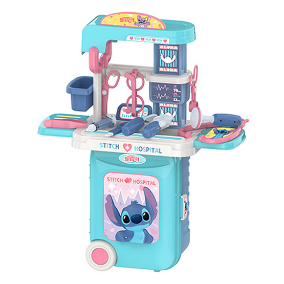 BB TOY Stitch เซตคุณหมอ ของเล่นกระเป๋าลาก Doctor Trolley Case
